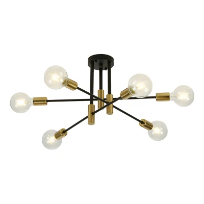 Plafoniera a LED creativa in oro nordico per l'illuminazione della decorazione del soggiorno della sala da pranzo