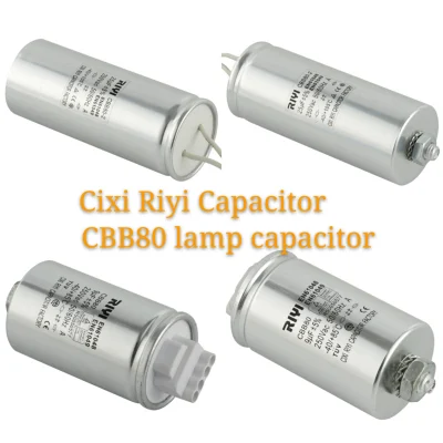 Condensatore Cbb80 per illuminazione 2~80UF 250V, condensatore della lampada